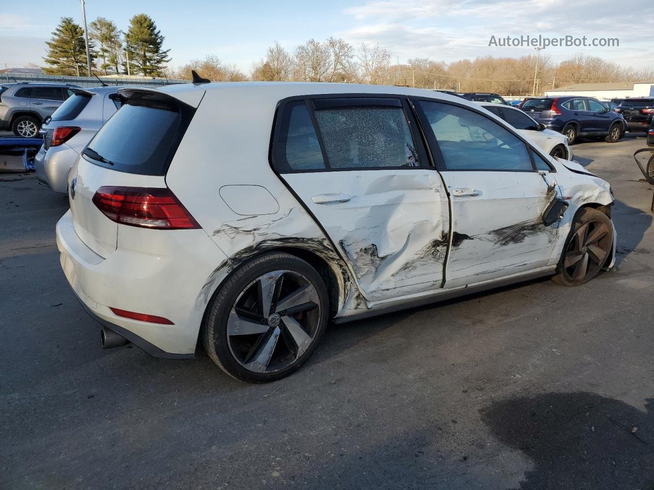 2019 Volkswagen Gti S Белый vin: 3VW5T7AU0KM037635