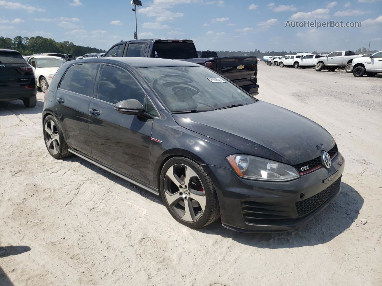 2015 Volkswagen Gti  Black vin: 3VW5T7AU1FM004729