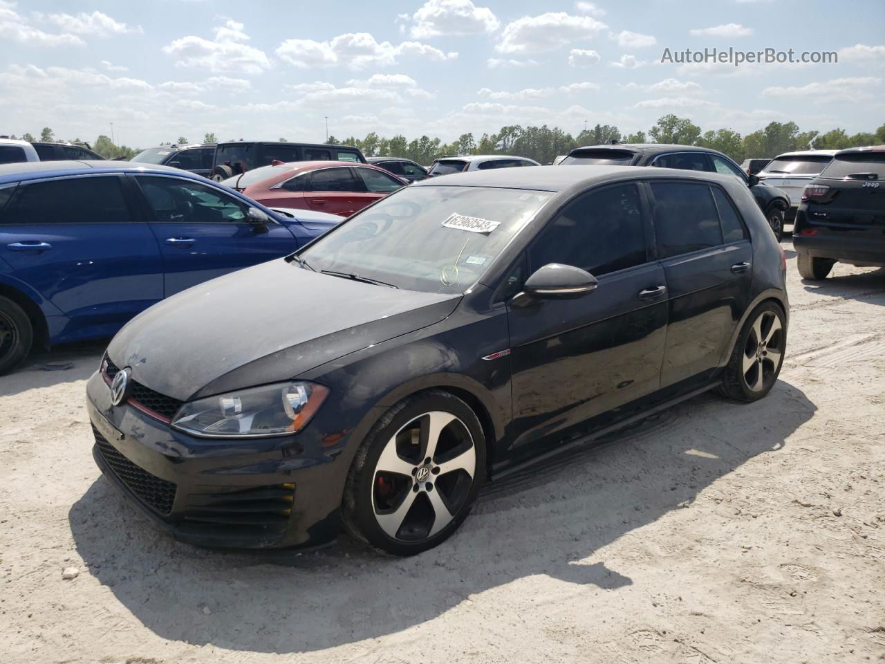 2015 Volkswagen Gti  Black vin: 3VW5T7AU1FM004729