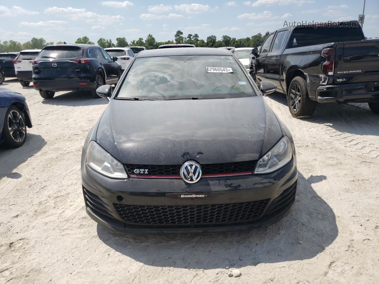 2015 Volkswagen Gti  Черный vin: 3VW5T7AU1FM004729