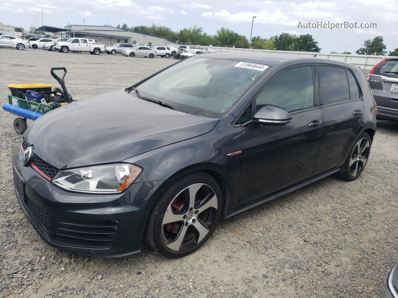 2015 Volkswagen Gti  Gray vin: 3VW5T7AU1FM015245