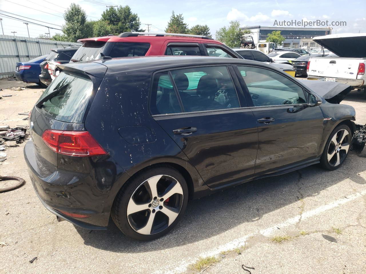 2015 Volkswagen Gti  Черный vin: 3VW5T7AU1FM017125