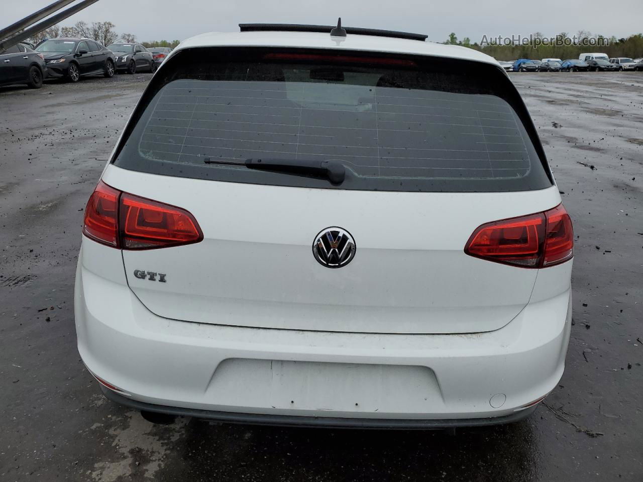 2015 Volkswagen Gti  White vin: 3VW5T7AU1FM041344