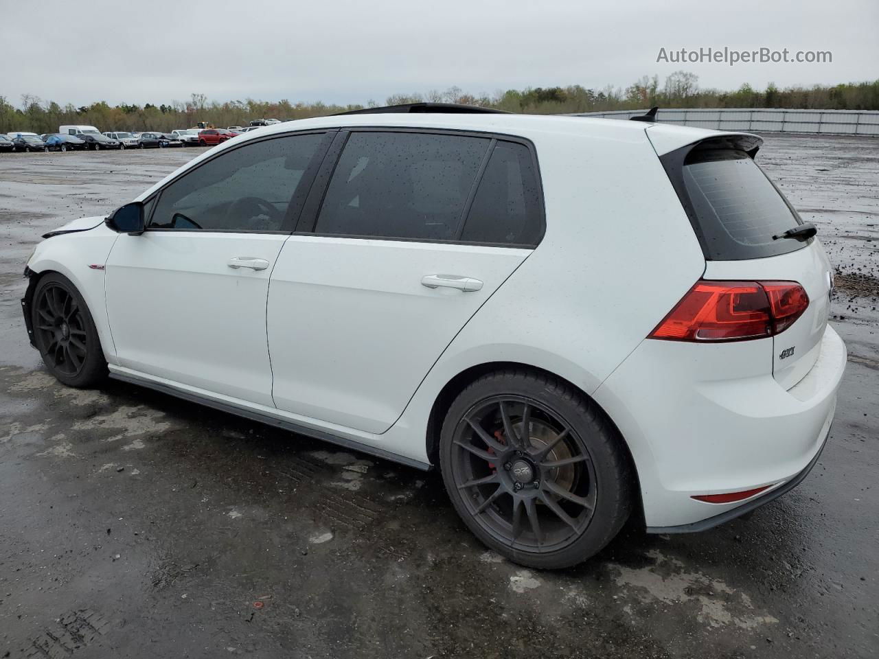 2015 Volkswagen Gti  White vin: 3VW5T7AU1FM041344