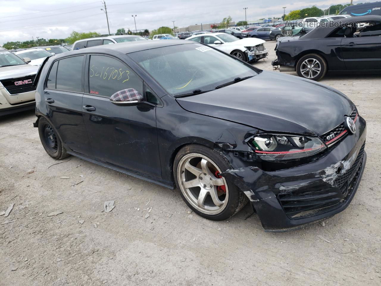 2016 Volkswagen Gti S/se Black vin: 3VW5T7AU1GM008152