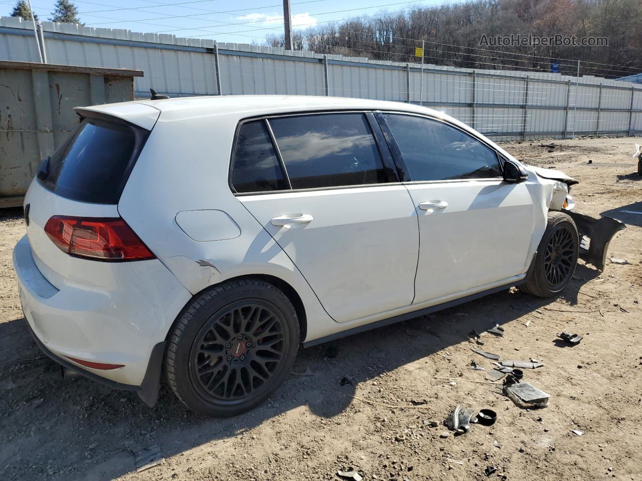 2016 Volkswagen Gti S/se White vin: 3VW5T7AU1GM037442