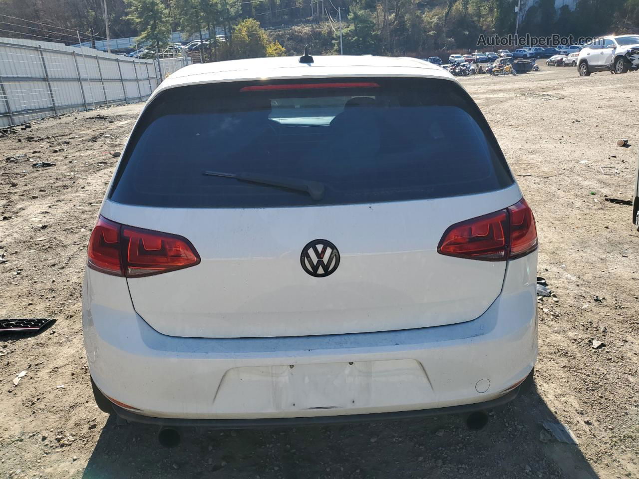 2016 Volkswagen Gti S/se White vin: 3VW5T7AU1GM037442