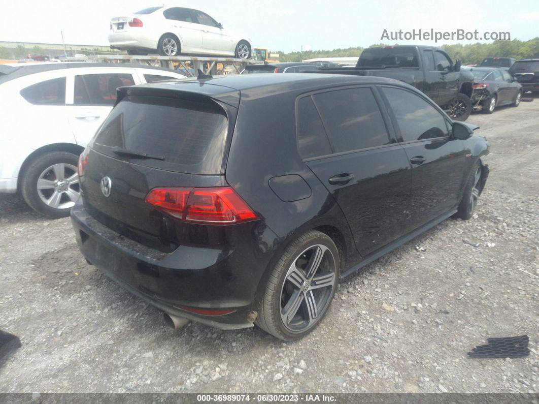 2016 Volkswagen Golf Gti Se Черный vin: 3VW5T7AU1GM056640