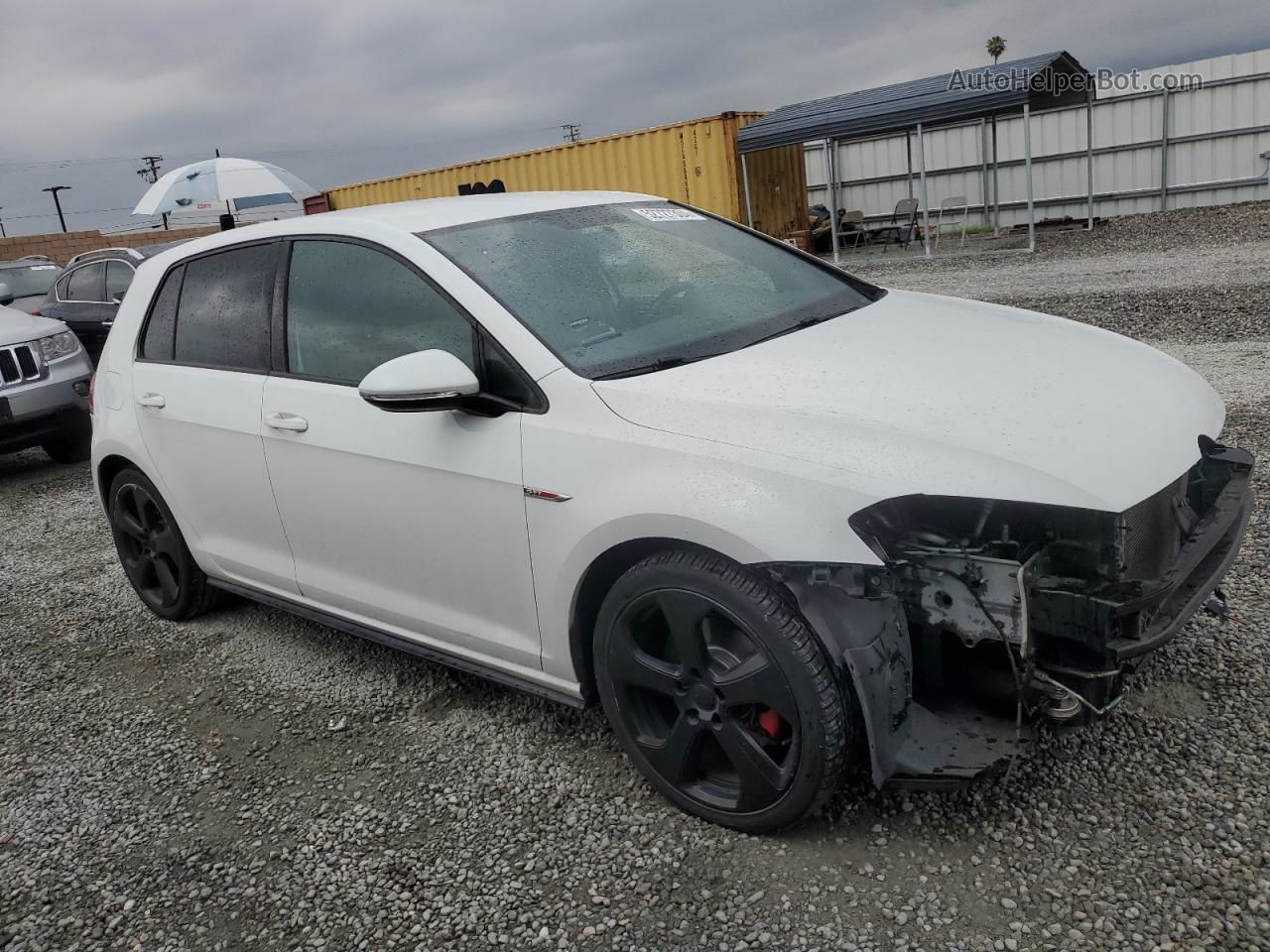 2016 Volkswagen Gti S/se White vin: 3VW5T7AU1GM063748