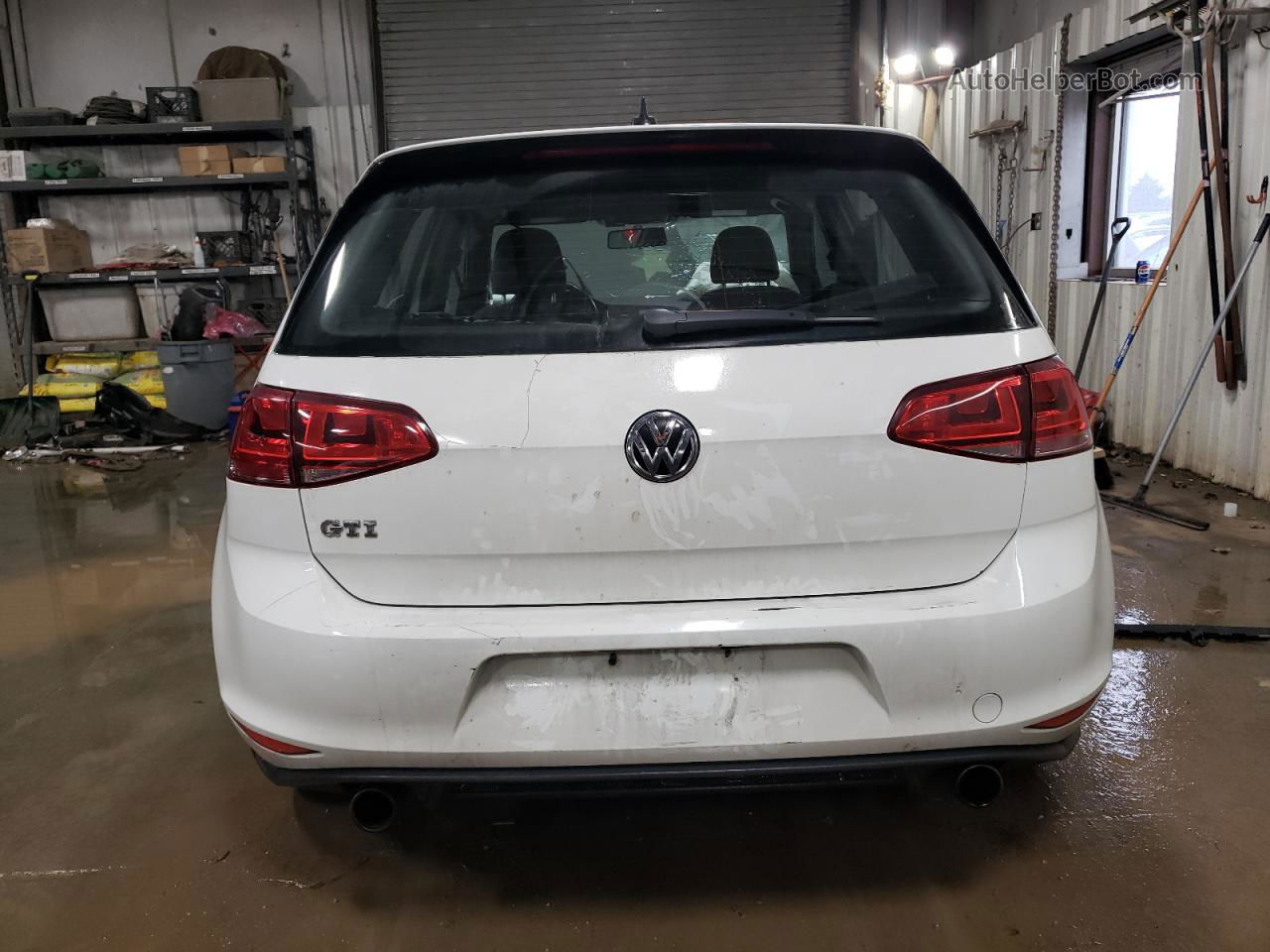 2017 Volkswagen Gti S White vin: 3VW5T7AU1HM005513