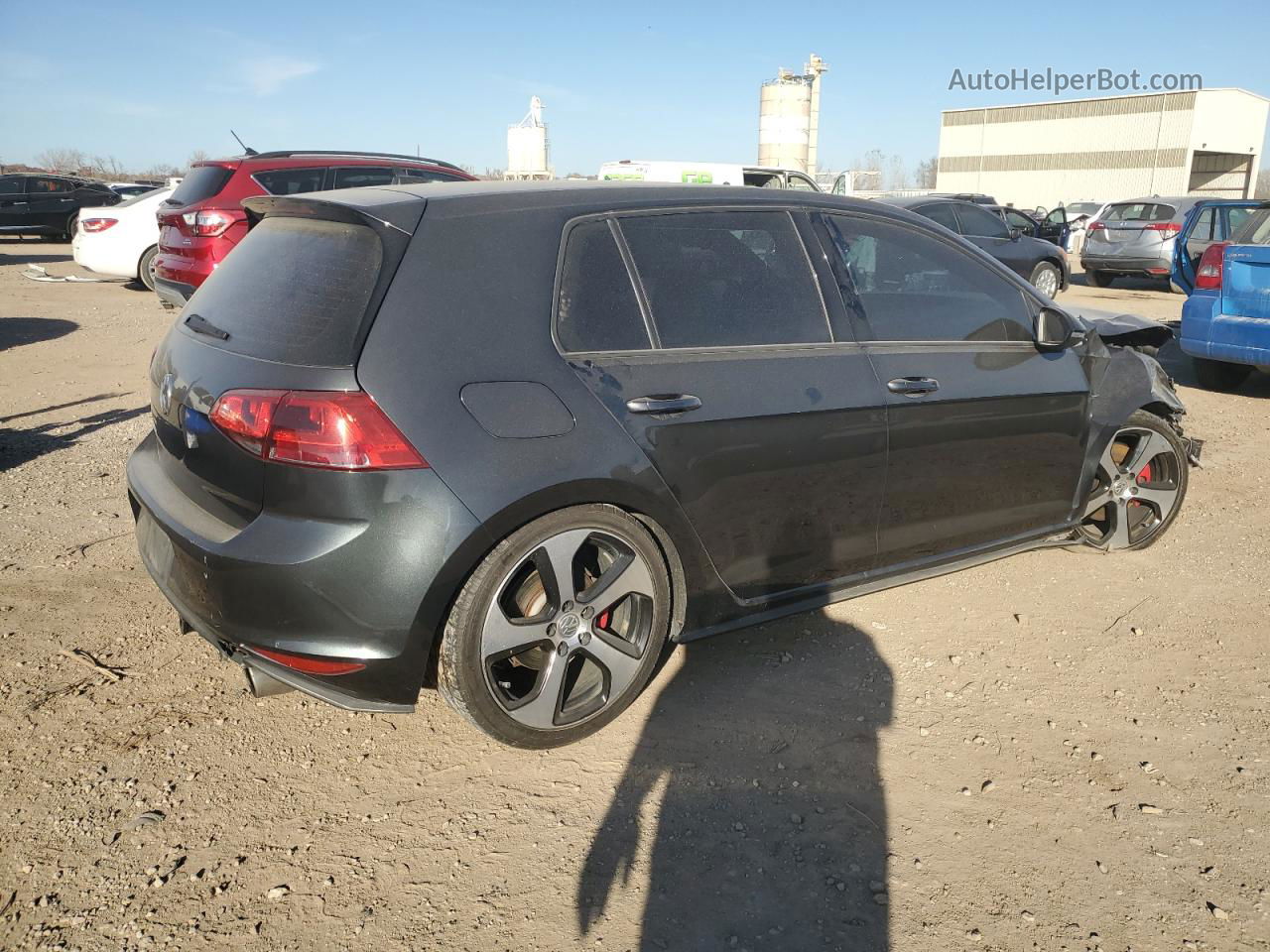 2017 Volkswagen Gti S Gray vin: 3VW5T7AU1HM022182