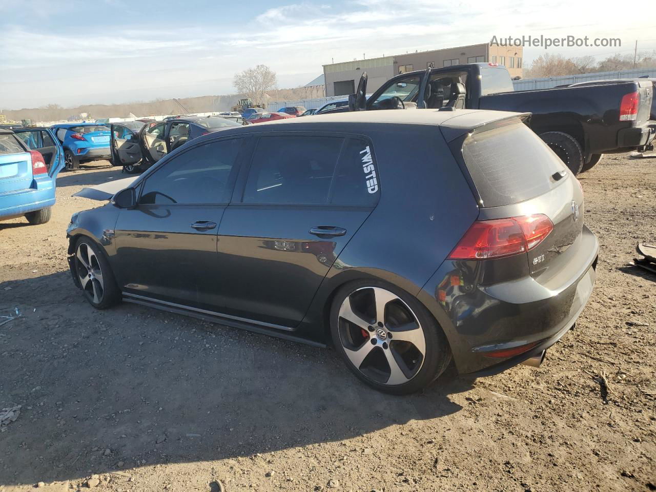 2017 Volkswagen Gti S Gray vin: 3VW5T7AU1HM022182