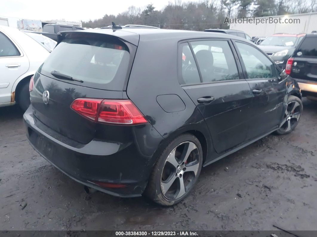 2017 Volkswagen Golf Gti Autobahn 4-door/s 4-door/se 4-door/sport 4-door Black vin: 3VW5T7AU1HM040603