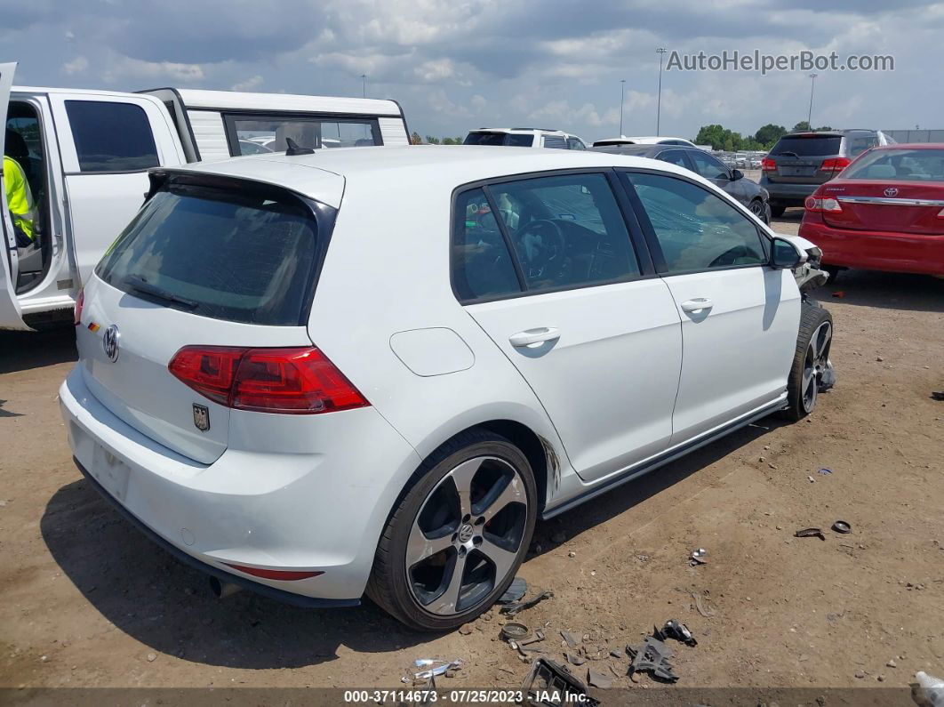 2017 Volkswagen Golf Gti S/se/autobahn/sport White vin: 3VW5T7AU1HM065114