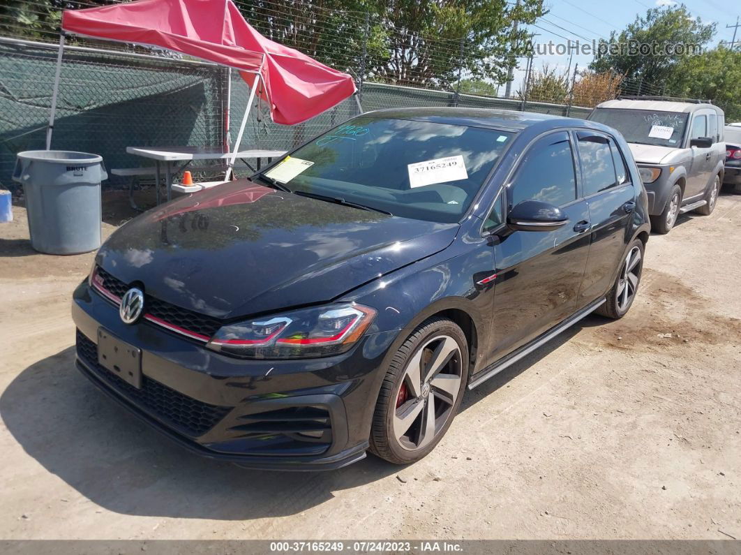 2019 Volkswagen Golf Gti S/se/autobahn Черный vin: 3VW5T7AU1KM010119