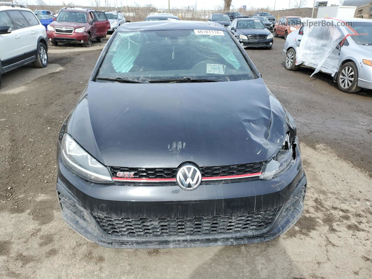 2019 Volkswagen Gti S Black vin: 3VW5T7AU1KM024912