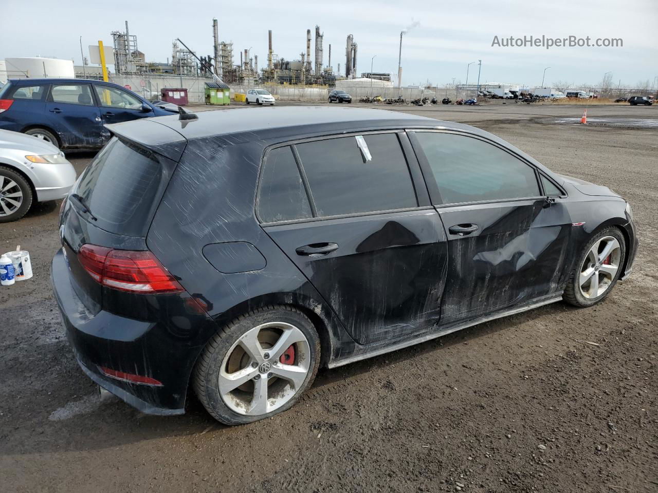 2019 Volkswagen Gti S Black vin: 3VW5T7AU1KM024912