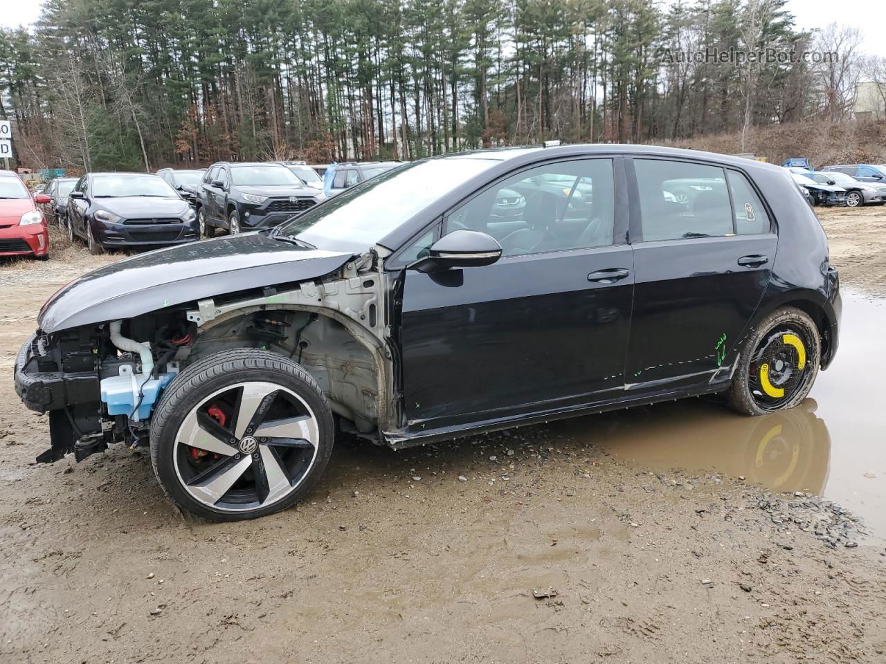 2019 Volkswagen Gti S Black vin: 3VW5T7AU1KM027227