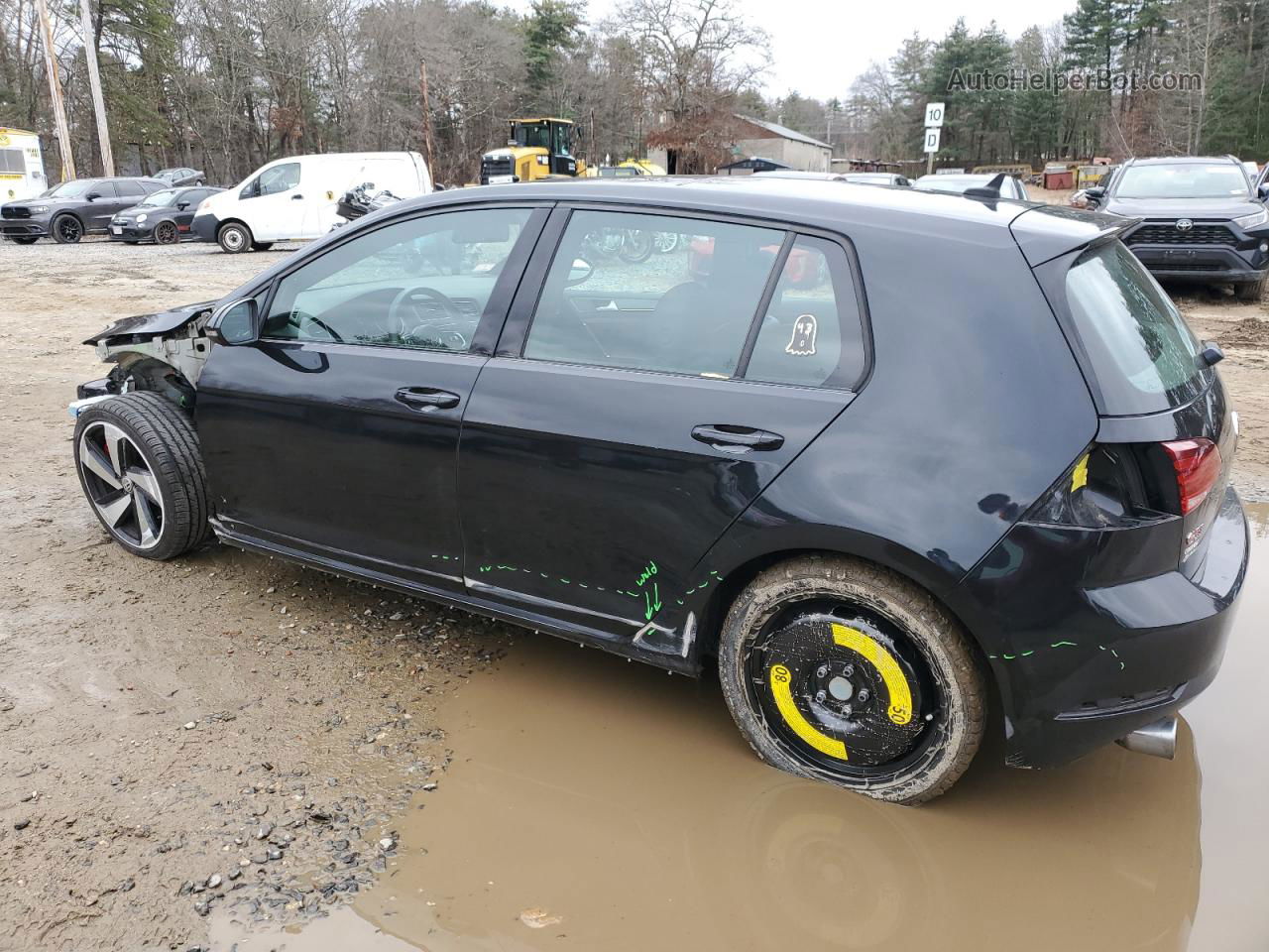 2019 Volkswagen Gti S Black vin: 3VW5T7AU1KM027227