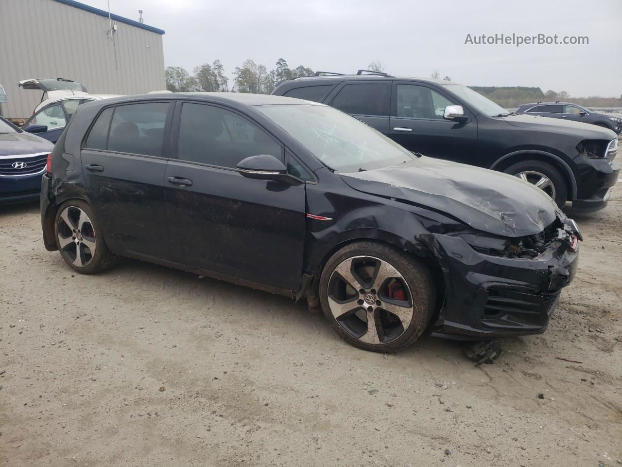 2019 Volkswagen Gti S Black vin: 3VW5T7AU1KM027258