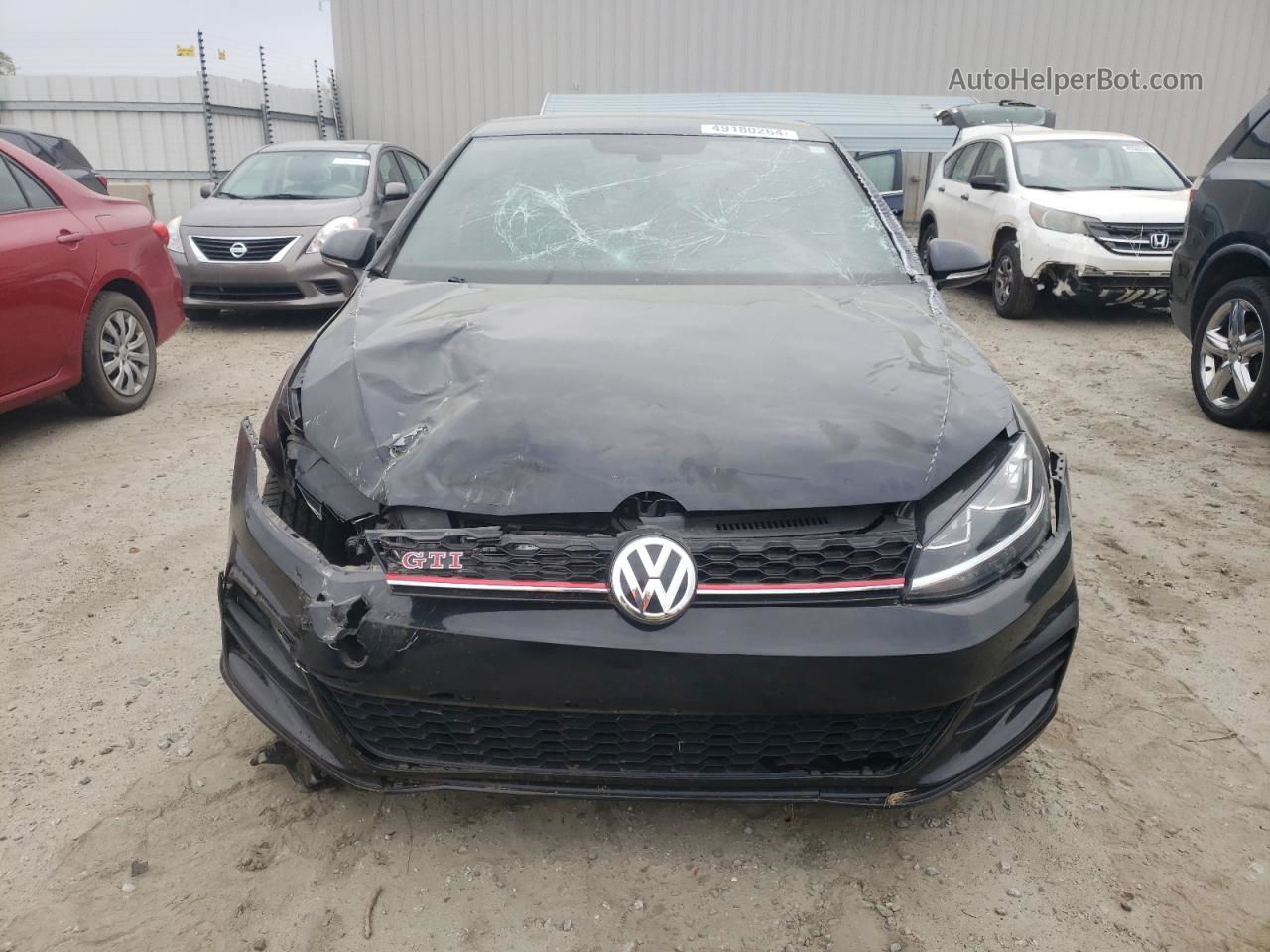 2019 Volkswagen Gti S Black vin: 3VW5T7AU1KM027258