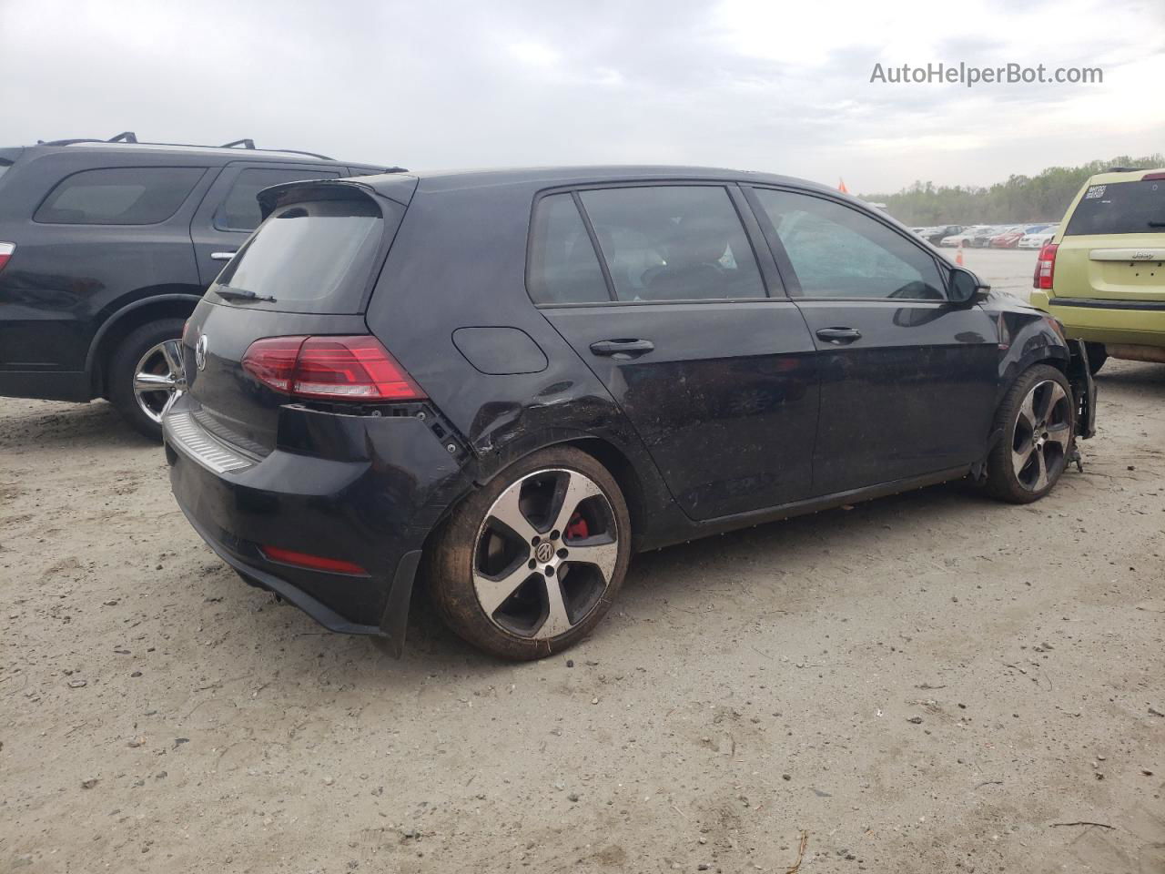 2019 Volkswagen Gti S Черный vin: 3VW5T7AU1KM027258