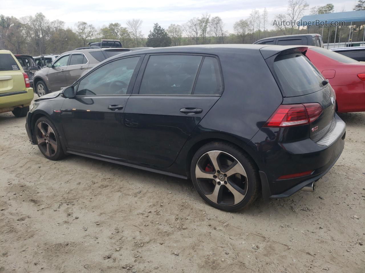 2019 Volkswagen Gti S Черный vin: 3VW5T7AU1KM027258