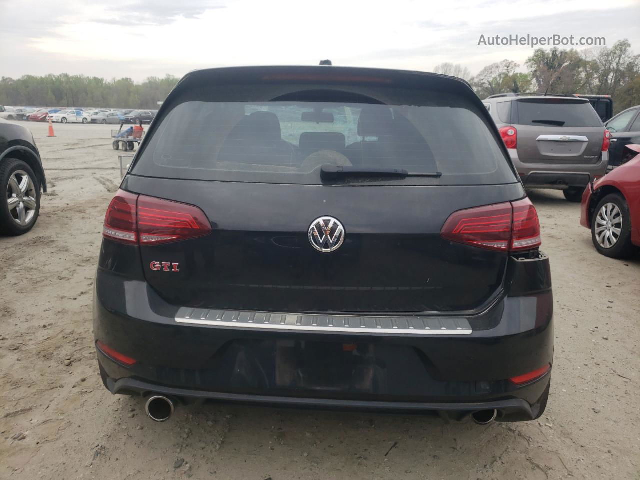 2019 Volkswagen Gti S Черный vin: 3VW5T7AU1KM027258