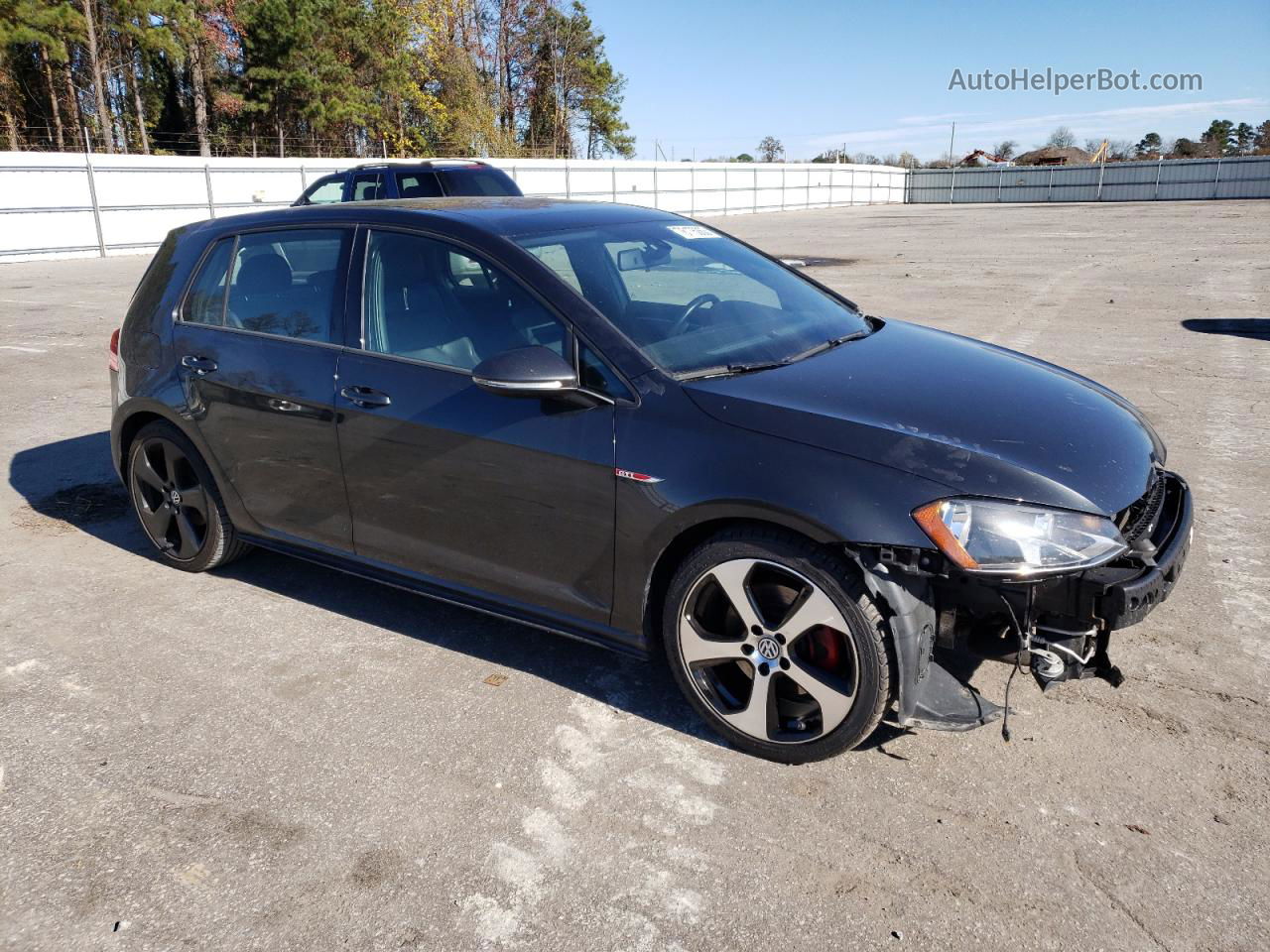 2015 Volkswagen Gti  Charcoal vin: 3VW5T7AU2FM001046