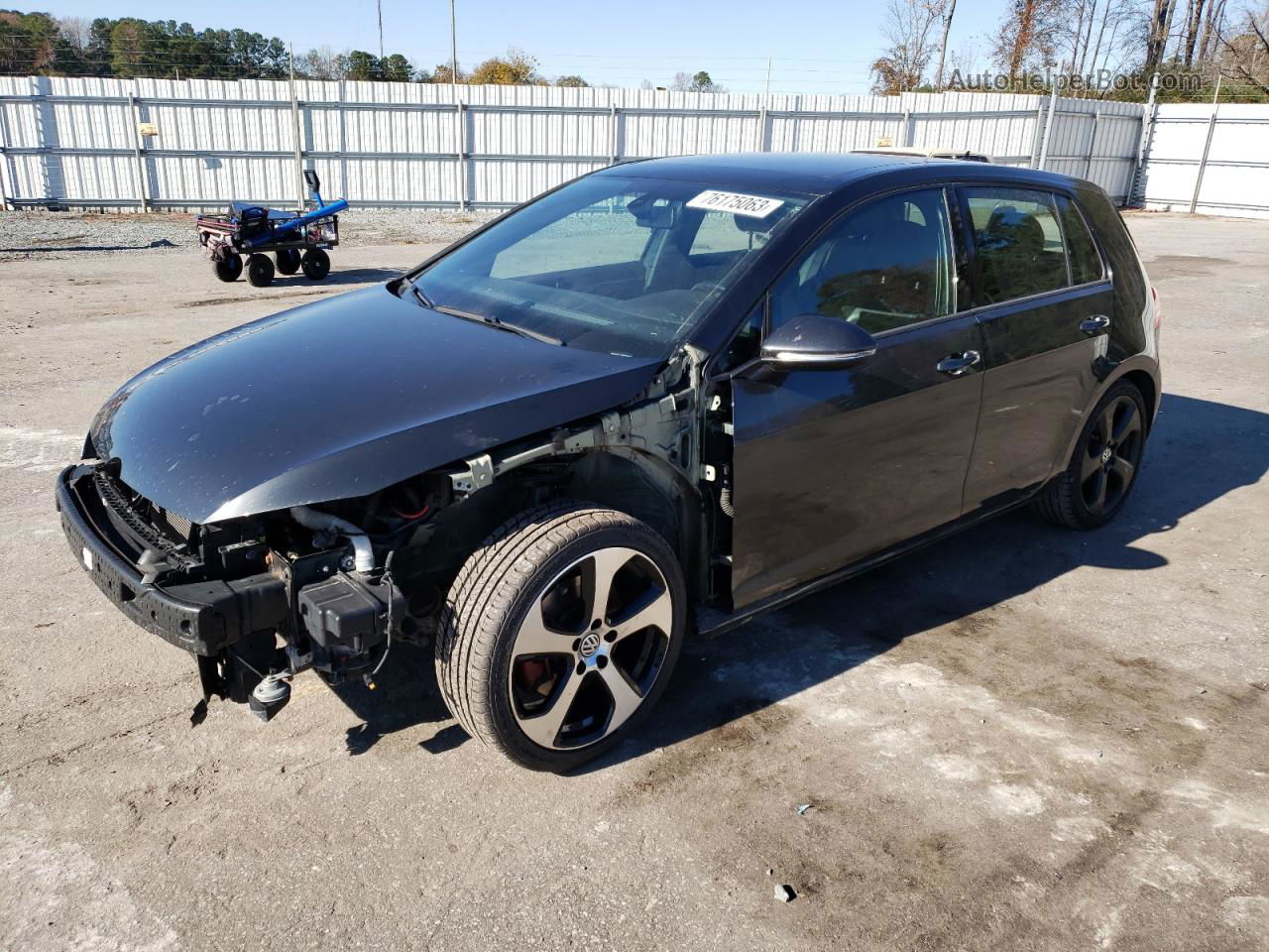 2015 Volkswagen Gti  Charcoal vin: 3VW5T7AU2FM001046