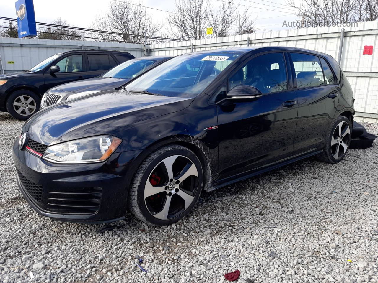 2015 Volkswagen Gti  Черный vin: 3VW5T7AU2FM030921