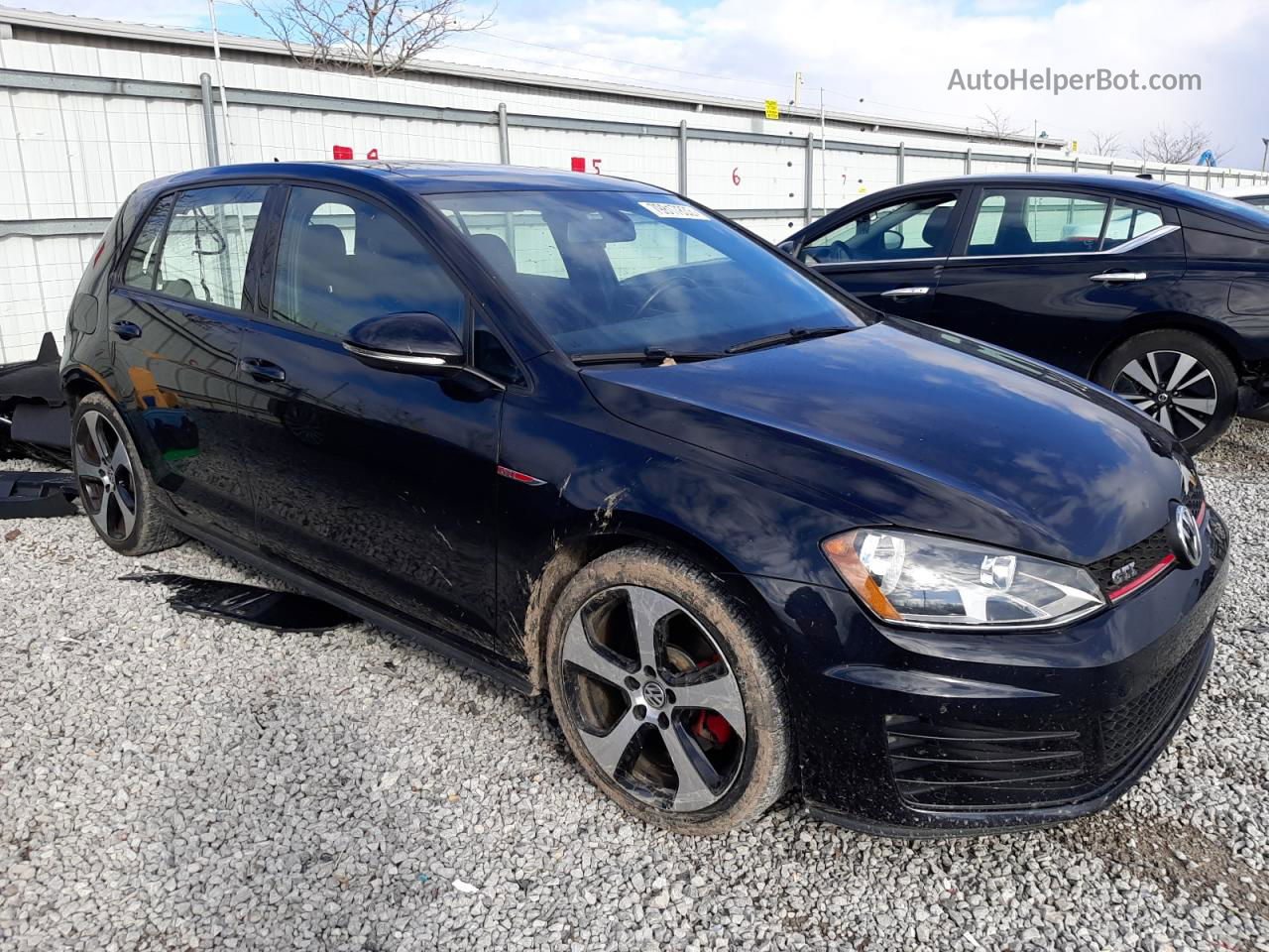 2015 Volkswagen Gti  Black vin: 3VW5T7AU2FM030921