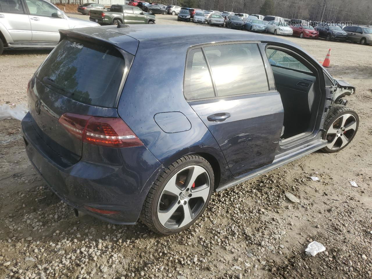 2015 Volkswagen Gti  Синий vin: 3VW5T7AU2FM089659