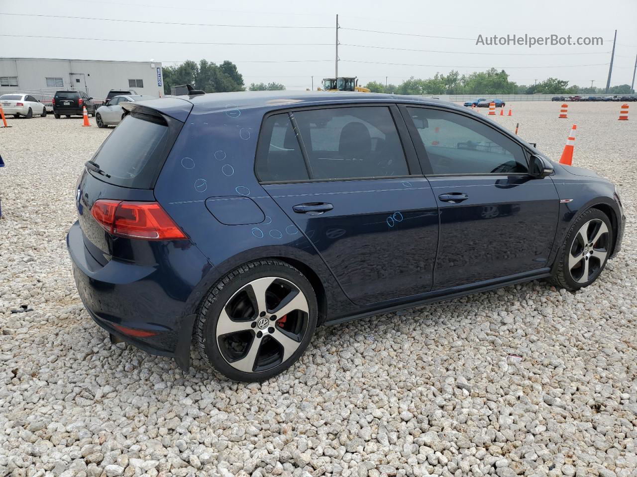 2016 Volkswagen Gti S/se Blue vin: 3VW5T7AU2GM020715