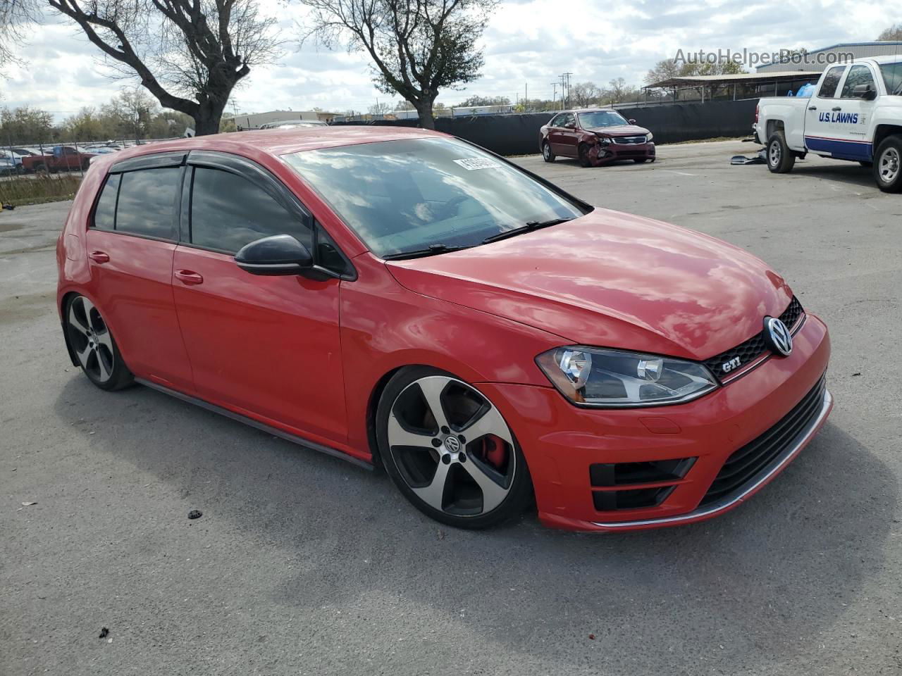 2016 Volkswagen Gti S/se Red vin: 3VW5T7AU2GM057375