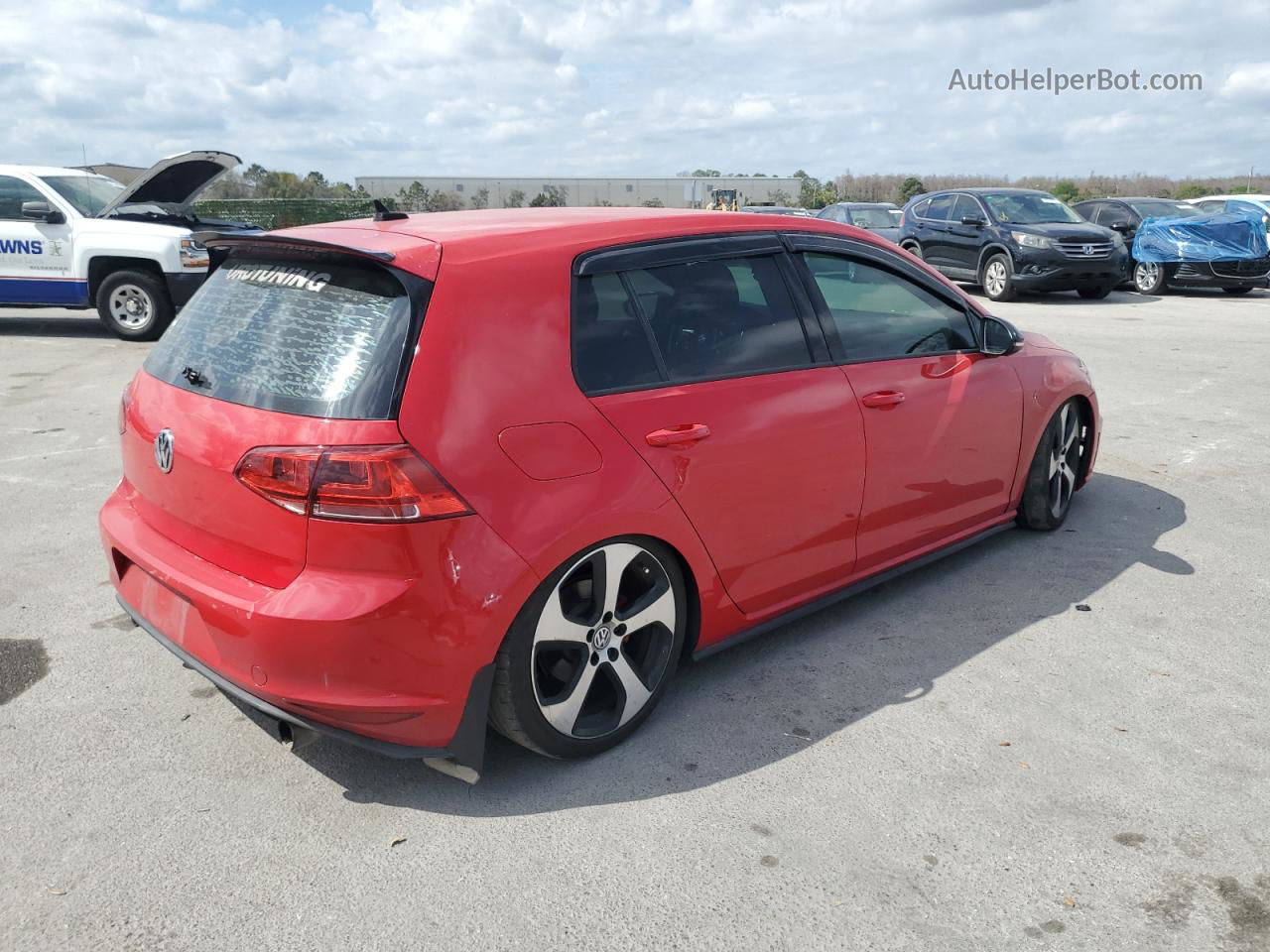 2016 Volkswagen Gti S/se Red vin: 3VW5T7AU2GM057375