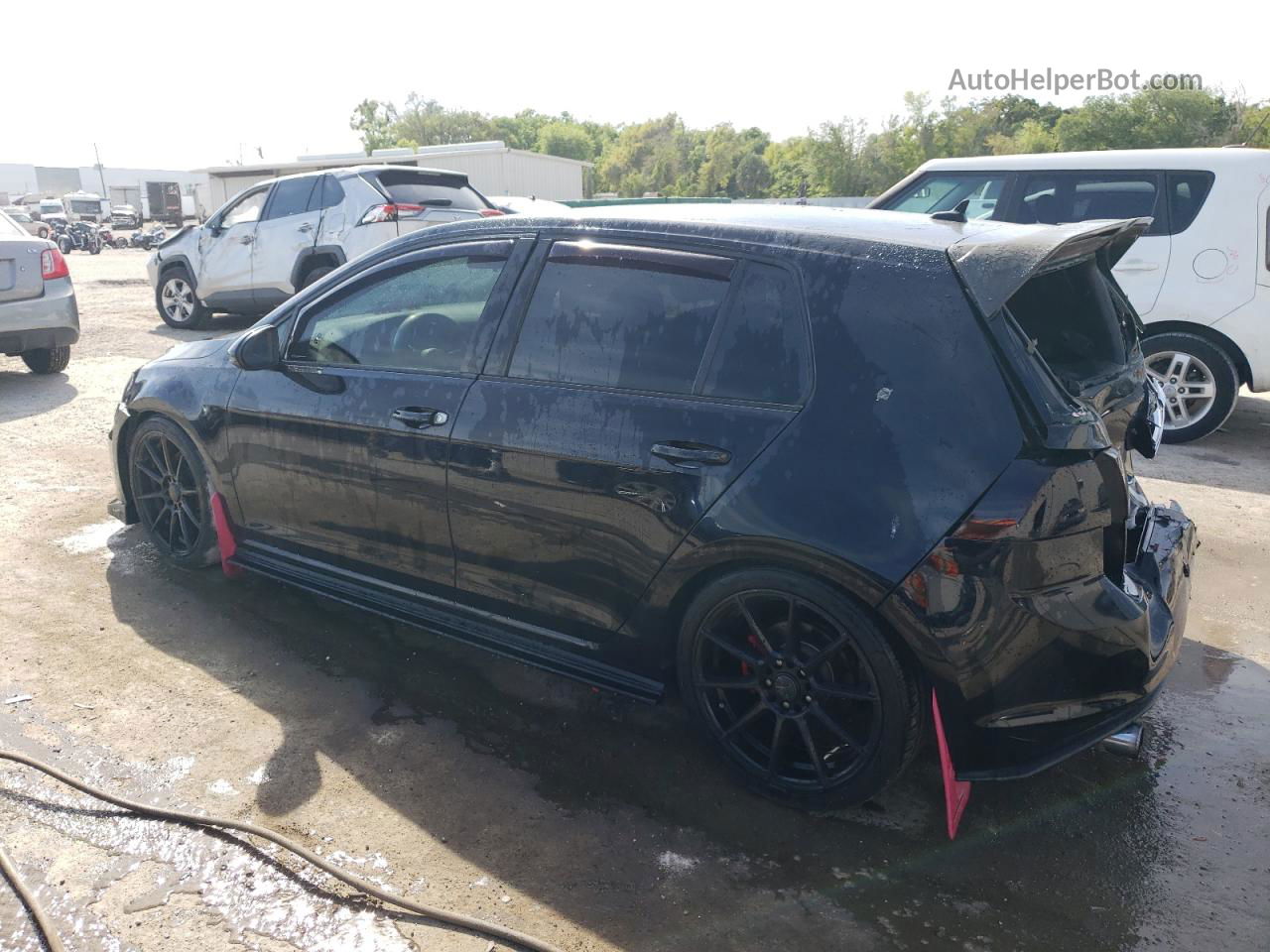 2017 Volkswagen Gti S Черный vin: 3VW5T7AU2HM032414