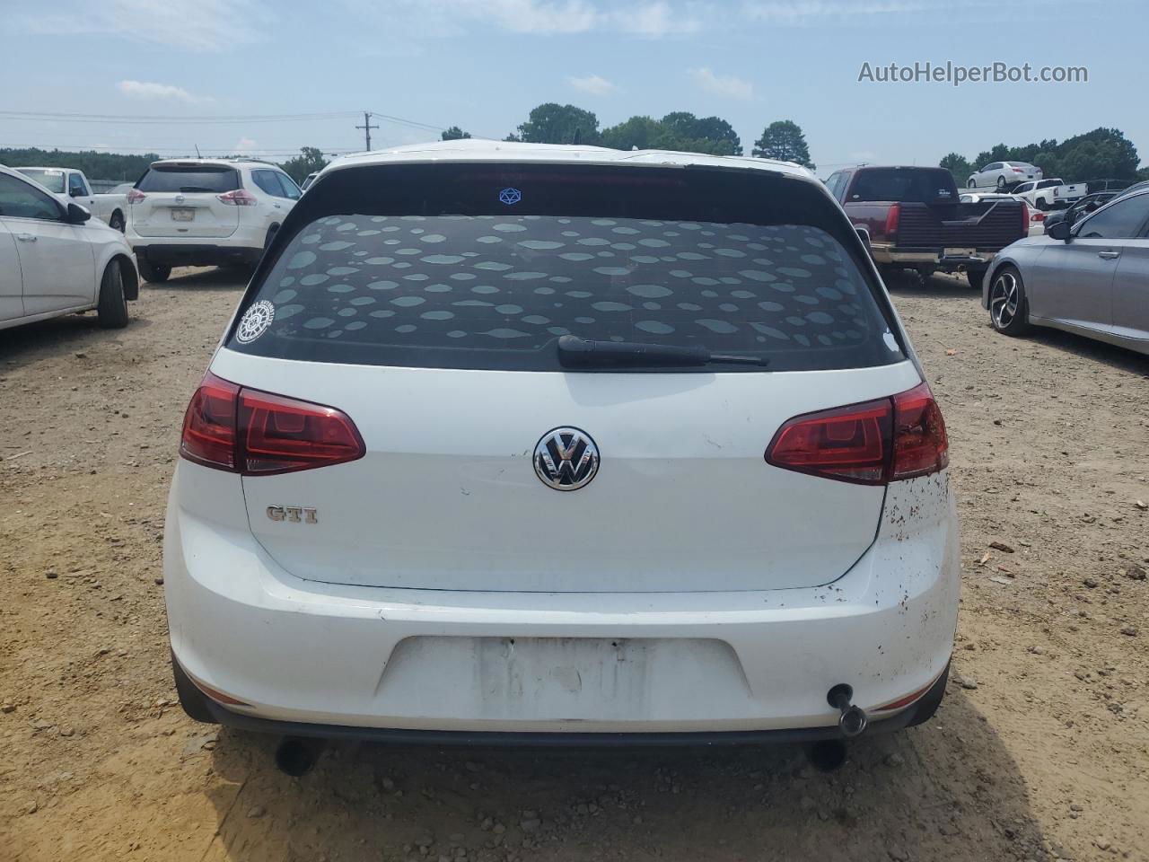 2017 Volkswagen Gti S White vin: 3VW5T7AU2HM052534