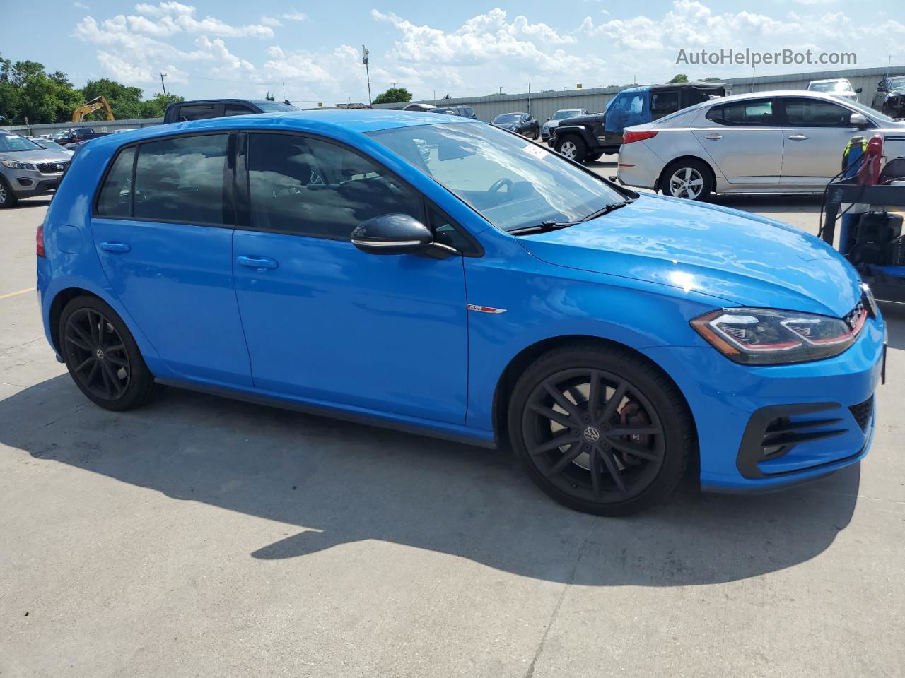 2019 Volkswagen Gti S Blue vin: 3VW5T7AU2KM009190