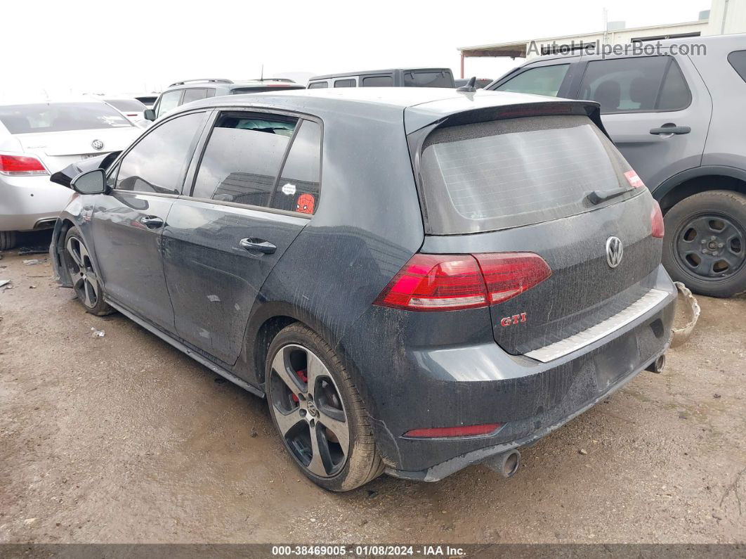 2019 Volkswagen Golf Gti   Gray vin: 3VW5T7AU2KM010081