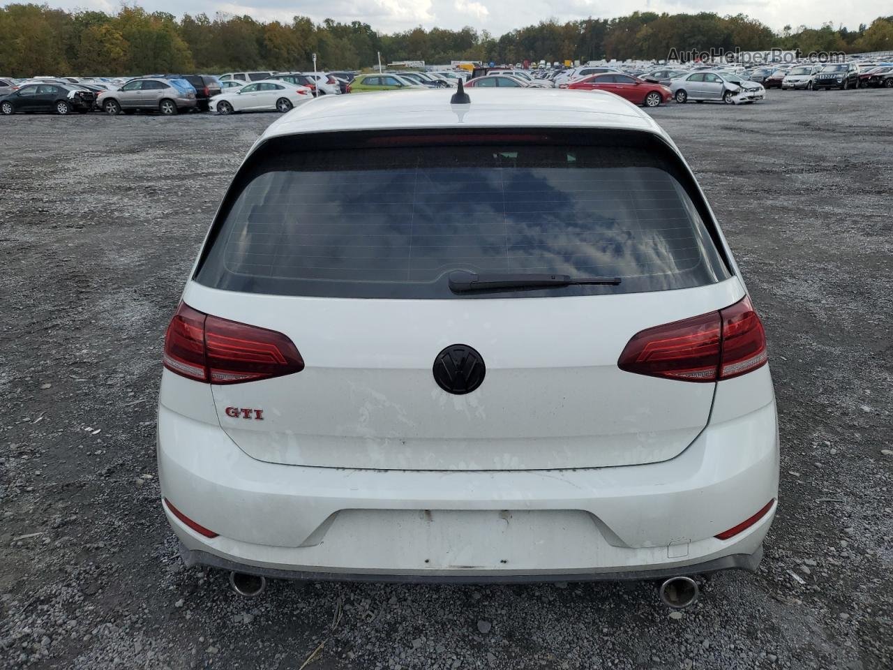 2019 Volkswagen Gti S White vin: 3VW5T7AU2KM021744