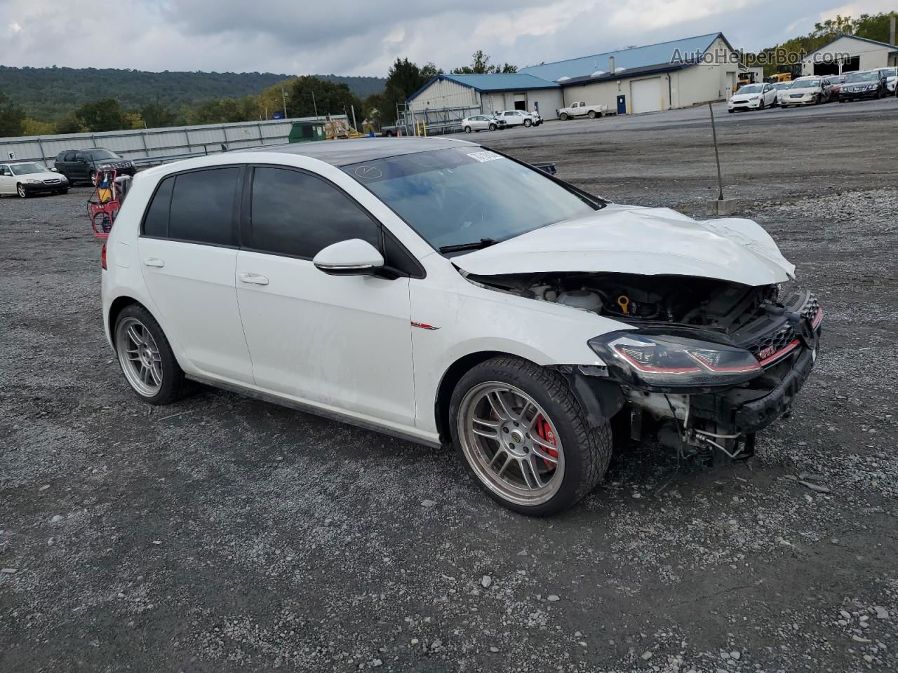 2019 Volkswagen Gti S White vin: 3VW5T7AU2KM021744