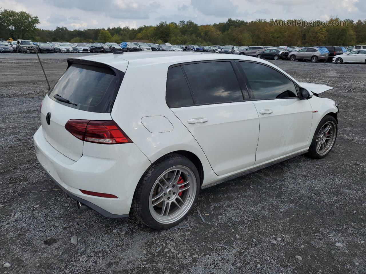 2019 Volkswagen Gti S White vin: 3VW5T7AU2KM021744