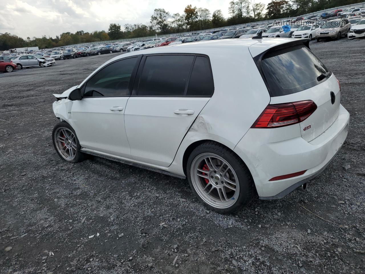 2019 Volkswagen Gti S White vin: 3VW5T7AU2KM021744