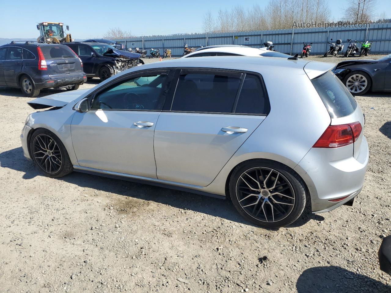 2015 Volkswagen Gti  Silver vin: 3VW5T7AU3FM035948