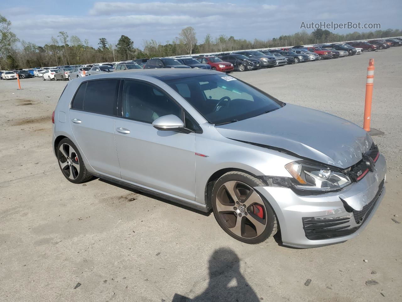 2015 Volkswagen Gti  Silver vin: 3VW5T7AU3FM083966