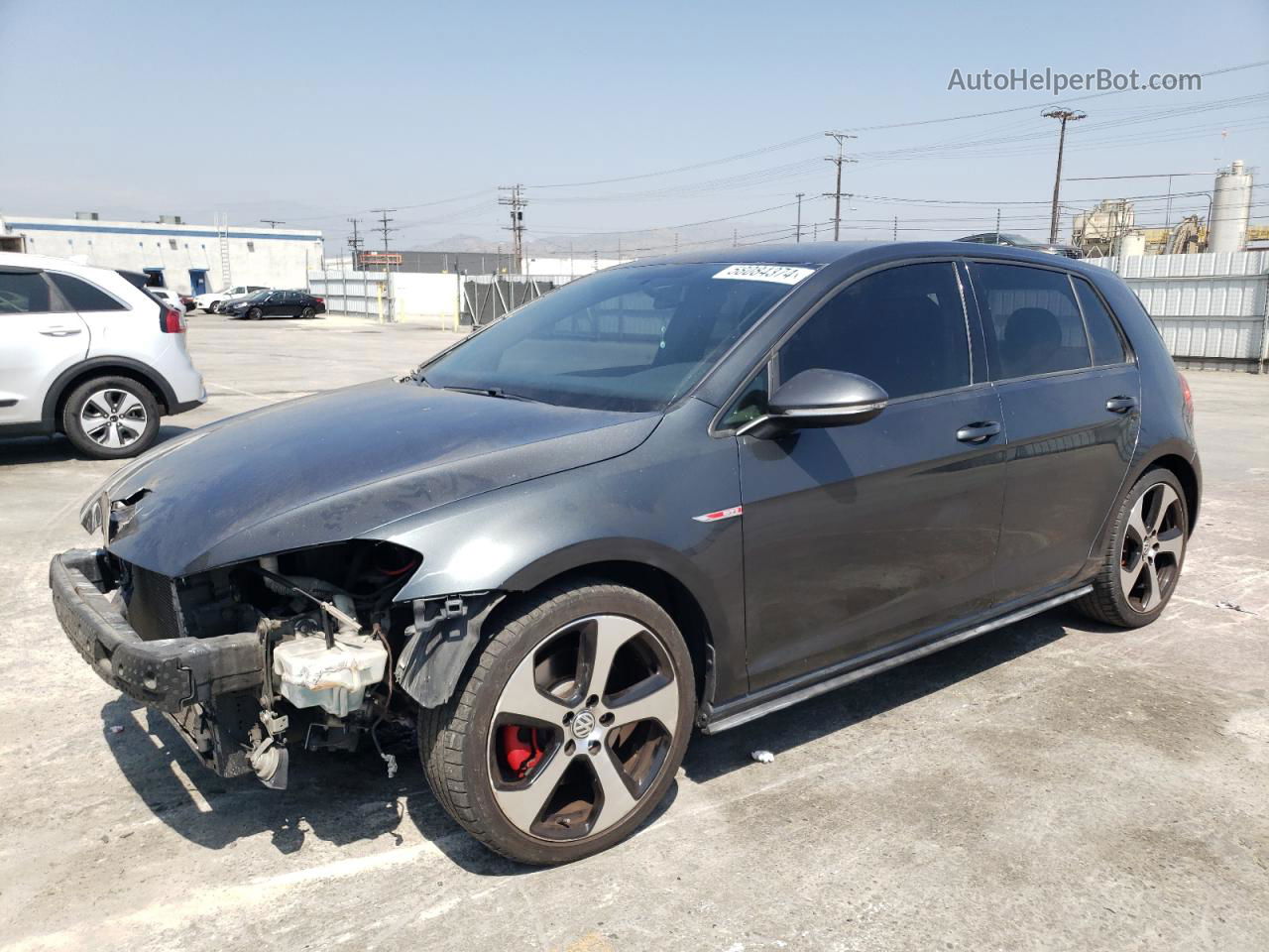 2015 Volkswagen Gti  Charcoal vin: 3VW5T7AU3FM104413