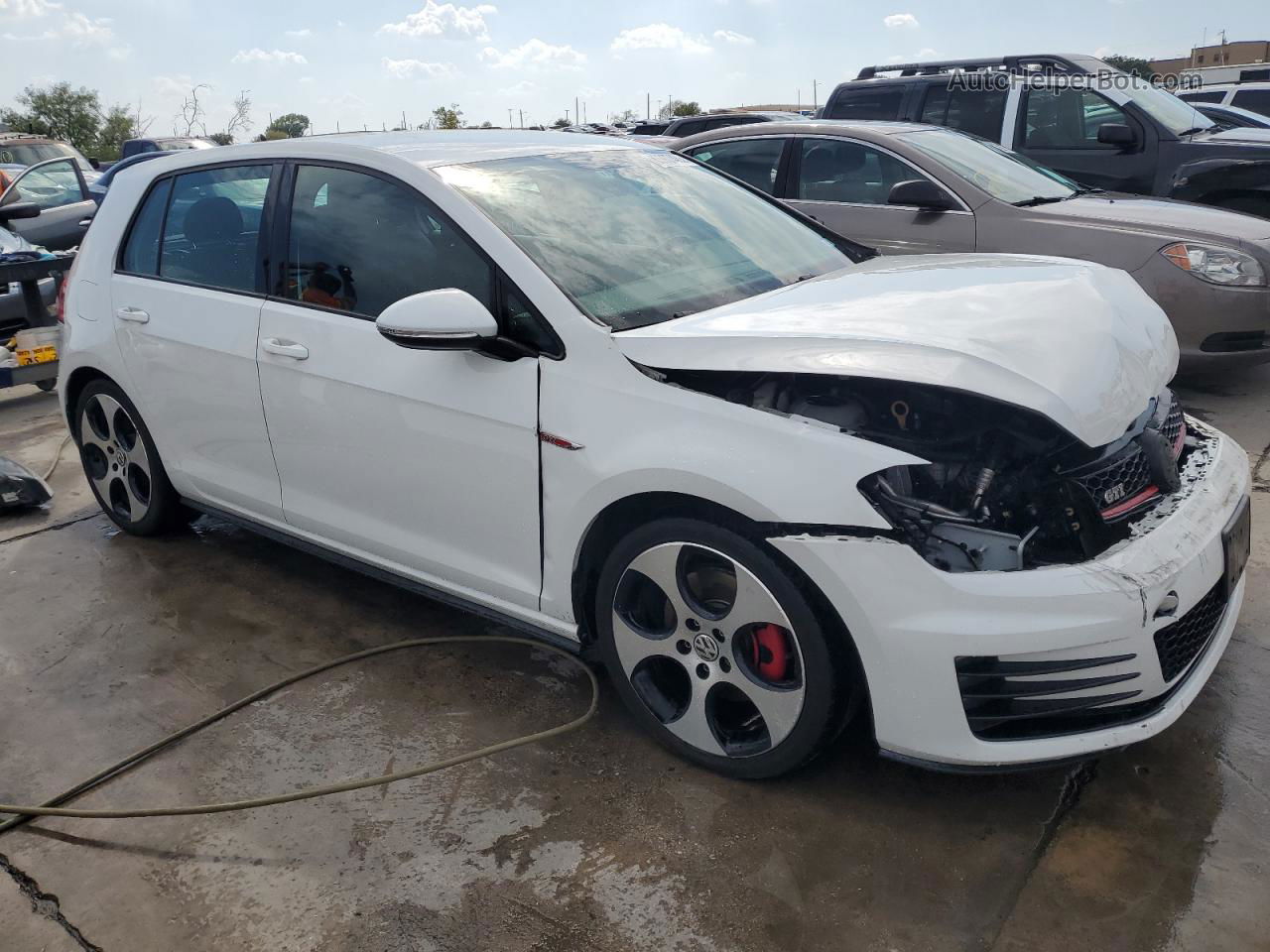 2016 Volkswagen Gti S/se White vin: 3VW5T7AU3GM022439