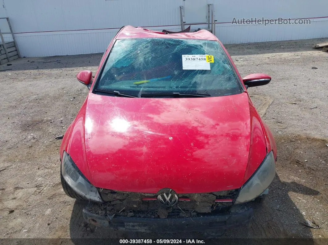 2017 Volkswagen Golf Gti S 4-door Red vin: 3VW5T7AU3HM002564