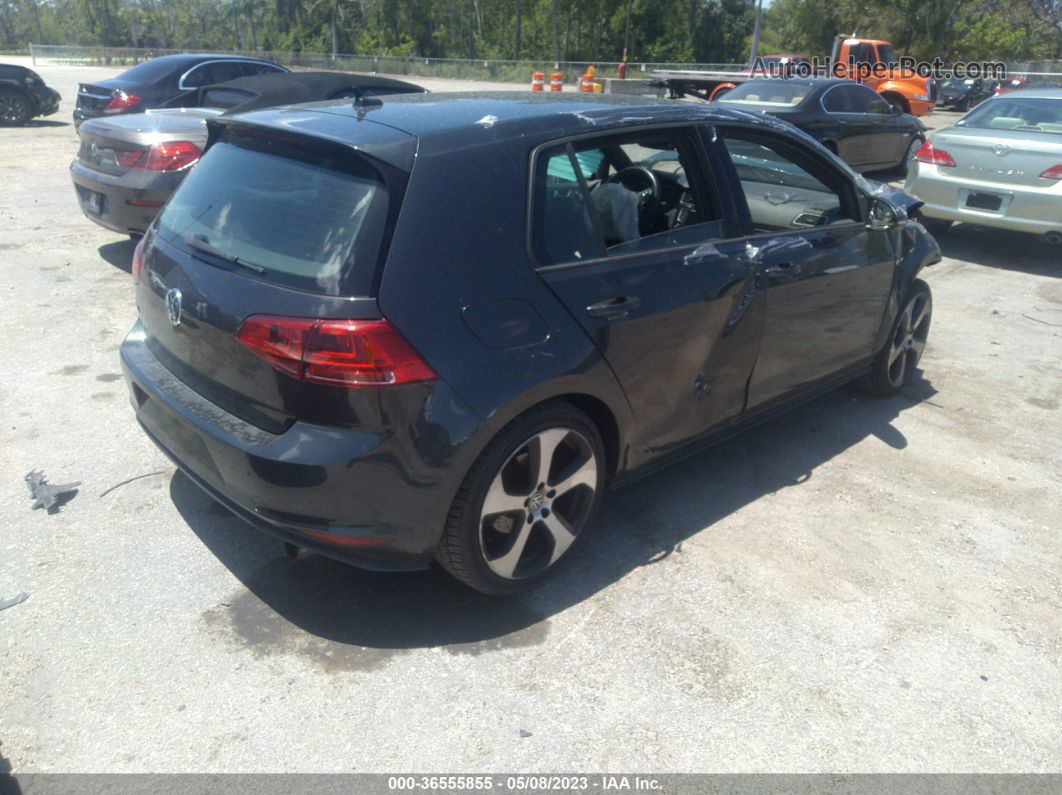 2017 Volkswagen Golf Gti S/se/autobahn/sport Blue vin: 3VW5T7AU3HM073408